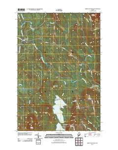 Jimmey Mountain Maine Historical topographic map, 1:24000 scale, 7.5 X 7.5 Minute, Year 2011