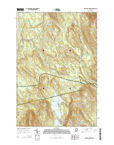 Jimmey Mountain Maine Current topographic map, 1:24000 scale, 7.5 X 7.5 Minute, Year 2014