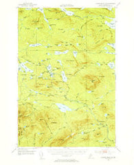 Jo-Mary Mountain Maine Historical topographic map, 1:62500 scale, 15 X 15 Minute, Year 1952