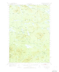 Jo-Mary Mountain Maine Historical topographic map, 1:62500 scale, 15 X 15 Minute, Year 1952