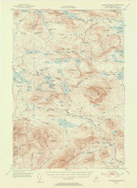 Jo Mary Mountain Maine Historical topographic map, 1:62500 scale, 15 X 15 Minute, Year 1952