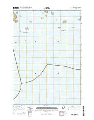 Johns Island Maine Current topographic map, 1:24000 scale, 7.5 X 7.5 Minute, Year 2014