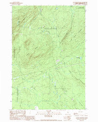 Johnson Mountain Maine Historical topographic map, 1:24000 scale, 7.5 X 7.5 Minute, Year 1989