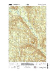 Johnson Brook Mountain Maine Current topographic map, 1:24000 scale, 7.5 X 7.5 Minute, Year 2014