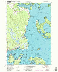 Jonesport Maine Historical topographic map, 1:24000 scale, 7.5 X 7.5 Minute, Year 1948