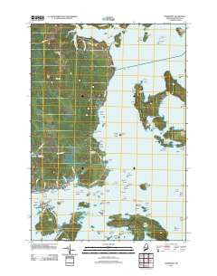 Jonesport Maine Historical topographic map, 1:24000 scale, 7.5 X 7.5 Minute, Year 2011