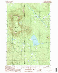 Katahdin Lake Maine Historical topographic map, 1:24000 scale, 7.5 X 7.5 Minute, Year 1988