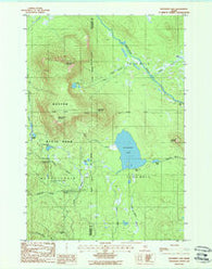 Katahdin Lake Maine Historical topographic map, 1:24000 scale, 7.5 X 7.5 Minute, Year 1988