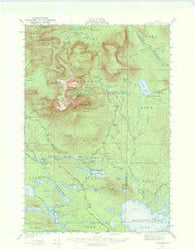 Katahdin Maine Historical topographic map, 1:62500 scale, 15 X 15 Minute, Year 1949