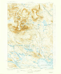 Katahdin Maine Historical topographic map, 1:62500 scale, 15 X 15 Minute, Year 1930