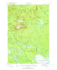 Katahdin Maine Historical topographic map, 1:62500 scale, 15 X 15 Minute, Year 1949
