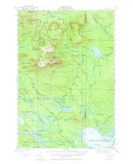 Katahdin Maine Historical topographic map, 1:62500 scale, 15 X 15 Minute, Year 1949