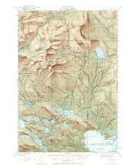 Katahdin Maine Historical topographic map, 1:62500 scale, 15 X 15 Minute, Year 1949