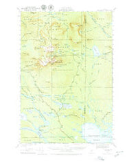 Katahdin Maine Historical topographic map, 1:62500 scale, 15 X 15 Minute, Year 1949