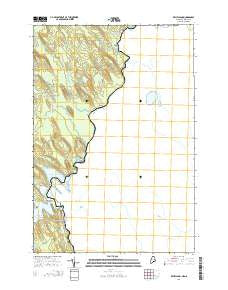 Kelleyland Maine Current topographic map, 1:24000 scale, 7.5 X 7.5 Minute, Year 2014