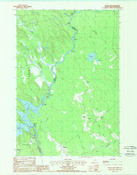 Kelleyland Maine Historical topographic map, 1:24000 scale, 7.5 X 7.5 Minute, Year 1988