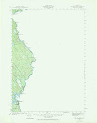 Kellyland Maine Historical topographic map, 1:62500 scale, 15 X 15 Minute, Year 1940