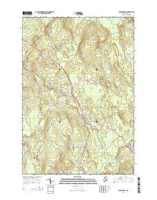 Kenduskeag Maine Current topographic map, 1:24000 scale, 7.5 X 7.5 Minute, Year 2014