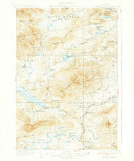 Kennebago Lake Maine Historical topographic map, 1:62500 scale, 15 X 15 Minute, Year 1936