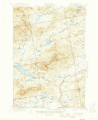 Kennebago Lake Maine Historical topographic map, 1:62500 scale, 15 X 15 Minute, Year 1936