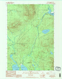 Kennebago Maine Historical topographic map, 1:24000 scale, 7.5 X 7.5 Minute, Year 1990