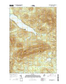 Kennebago Lake Maine Current topographic map, 1:24000 scale, 7.5 X 7.5 Minute, Year 2014