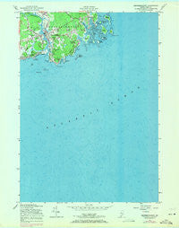 Kennebunkport Maine Historical topographic map, 1:24000 scale, 7.5 X 7.5 Minute, Year 1956