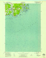 Kennebunkport Maine Historical topographic map, 1:24000 scale, 7.5 X 7.5 Minute, Year 1956