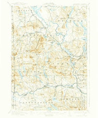 Kezar Falls Maine Historical topographic map, 1:62500 scale, 15 X 15 Minute, Year 1911