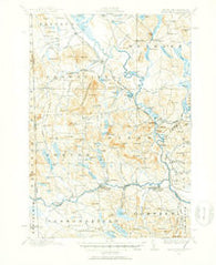 Kezar Falls Maine Historical topographic map, 1:62500 scale, 15 X 15 Minute, Year 1910