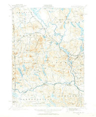 Kezar Falls Maine Historical topographic map, 1:62500 scale, 15 X 15 Minute, Year 1910