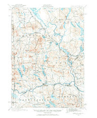 Kezar Falls Maine Historical topographic map, 1:62500 scale, 15 X 15 Minute, Year 1910