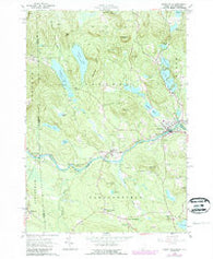 Kezar Falls Maine Historical topographic map, 1:24000 scale, 7.5 X 7.5 Minute, Year 1964