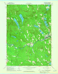 Kezar Falls Maine Historical topographic map, 1:24000 scale, 7.5 X 7.5 Minute, Year 1964
