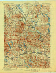 Kezar Falls Maine Historical topographic map, 1:62500 scale, 15 X 15 Minute, Year 1911