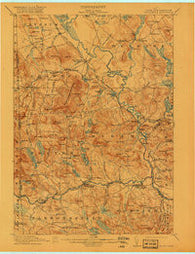 Kezar Falls Maine Historical topographic map, 1:62500 scale, 15 X 15 Minute, Year 1911