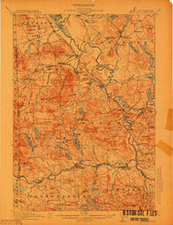 Kezar Falls Maine Historical topographic map, 1:62500 scale, 15 X 15 Minute, Year 1911