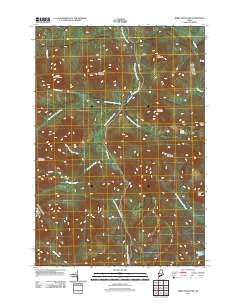 Kibby Mountain Maine Historical topographic map, 1:24000 scale, 7.5 X 7.5 Minute, Year 2011