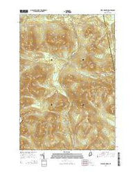 Kibby Mountain Maine Current topographic map, 1:24000 scale, 7.5 X 7.5 Minute, Year 2014