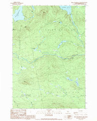 Kind And Bartlett Lake Maine Historical topographic map, 1:24000 scale, 7.5 X 7.5 Minute, Year 1989