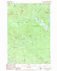 Kind and Bartlett Mtn. Maine Historical topographic map, 1:24000 scale, 7.5 X 7.5 Minute, Year 1989