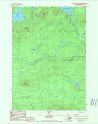 King and Bartlett Lake Maine Historical topographic map, 1:24000 scale, 7.5 X 7.5 Minute, Year 1989