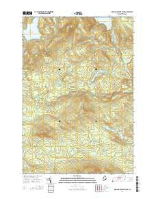 King And Bartlett Lake Maine Current topographic map, 1:24000 scale, 7.5 X 7.5 Minute, Year 2014