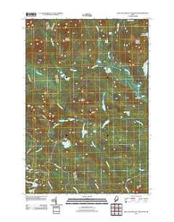 King And Bartlett Mountain Maine Historical topographic map, 1:24000 scale, 7.5 X 7.5 Minute, Year 2011