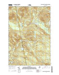King And Bartlett Mountain Maine Current topographic map, 1:24000 scale, 7.5 X 7.5 Minute, Year 2014