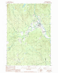 Kingfield Maine Historical topographic map, 1:24000 scale, 7.5 X 7.5 Minute, Year 1989