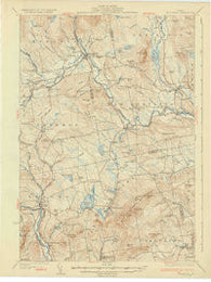 Kingfield Maine Historical topographic map, 1:62500 scale, 15 X 15 Minute, Year 1932