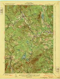 Kingfield Maine Historical topographic map, 1:62500 scale, 15 X 15 Minute, Year 1932