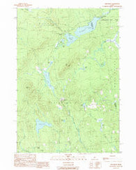 Kingsbury Maine Historical topographic map, 1:24000 scale, 7.5 X 7.5 Minute, Year 1989