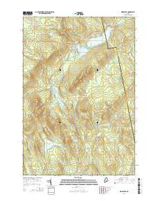 Kingsbury Maine Current topographic map, 1:24000 scale, 7.5 X 7.5 Minute, Year 2014